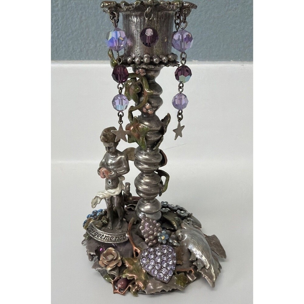 Kirks Folly Remember The Magic Collection“Forget Me Not Fairy Candle” New In Box